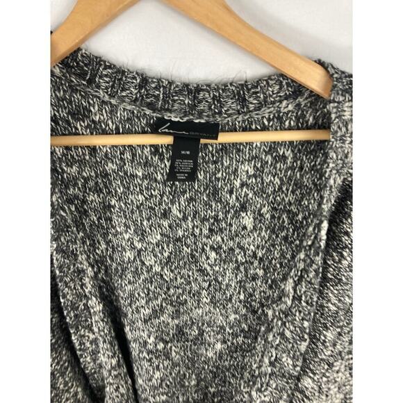 Lane Bryant Marled Tie Waist Thick Knit Cardigan Sweater Size 14/16 - Picture 3 of 6